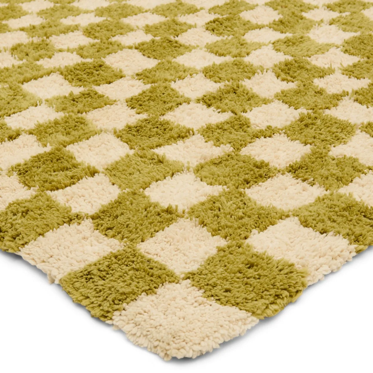 Vloerkleed Benny 160x230 cm moss green/off-white