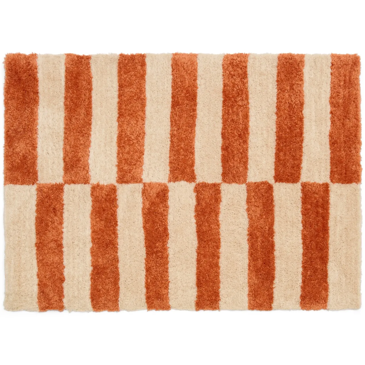 Vloerkleed Block 160x230 cm coral/off-white
