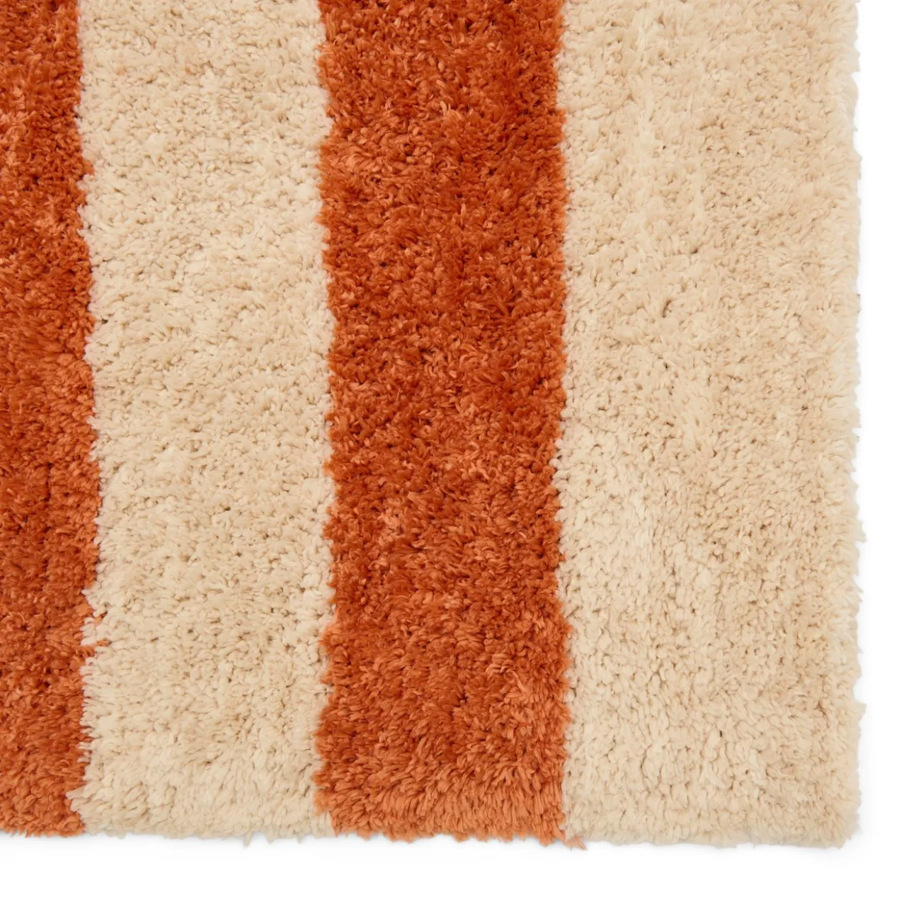 Vloerkleed Block 160x230 cm coral/off-white