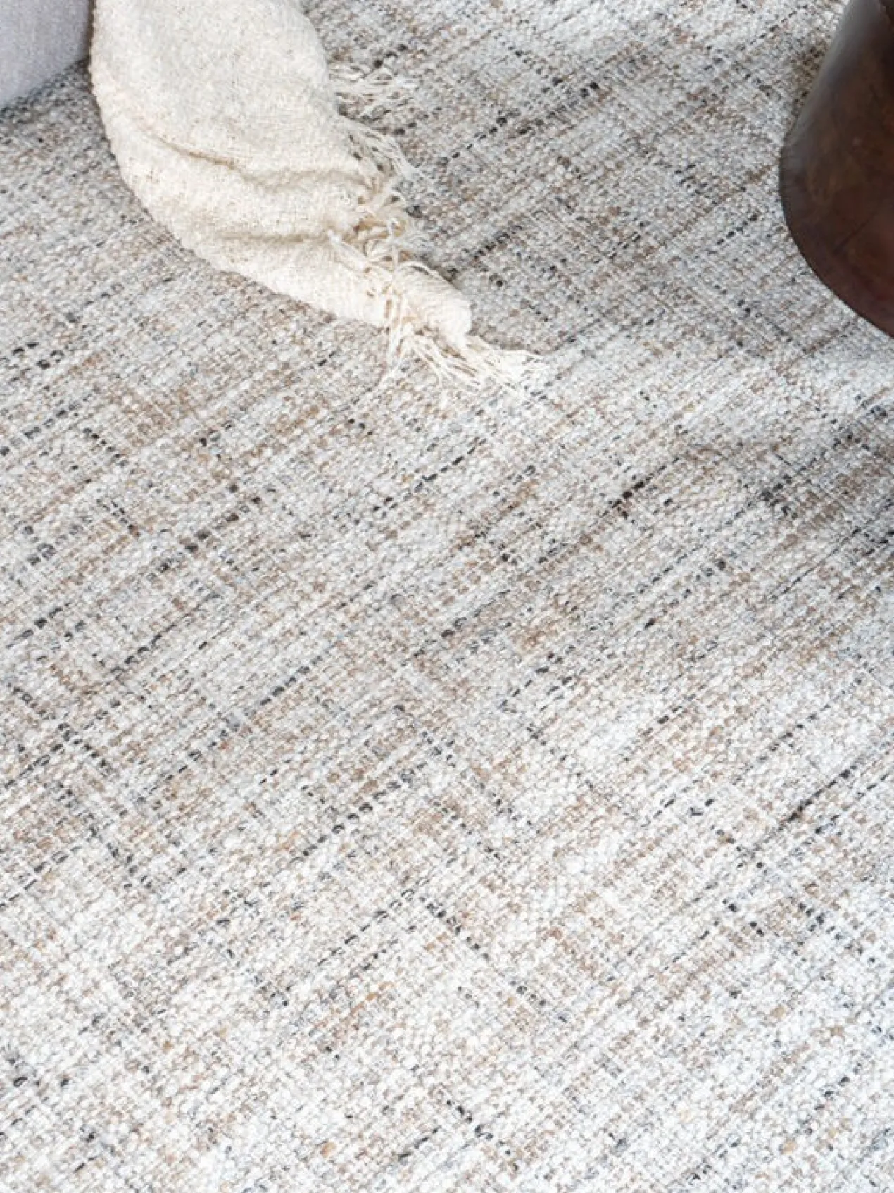 Vloerkleed Cross Beige - 240 x 340 cm