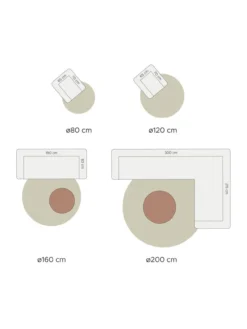 Vloerkleed Eli Beige ø160 cm