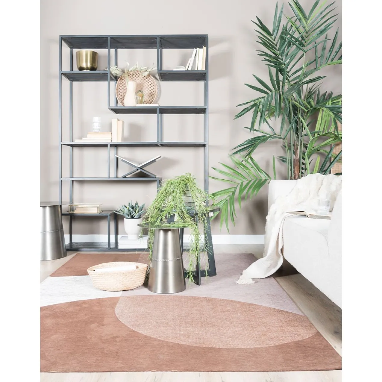 Vloerkleed Eli Brown ø120 cm