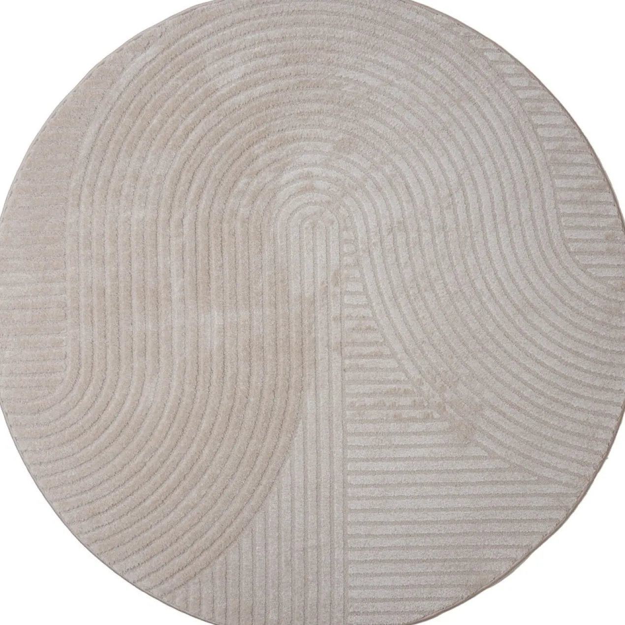 Vloerkleed Ella beige rond ø160 cm