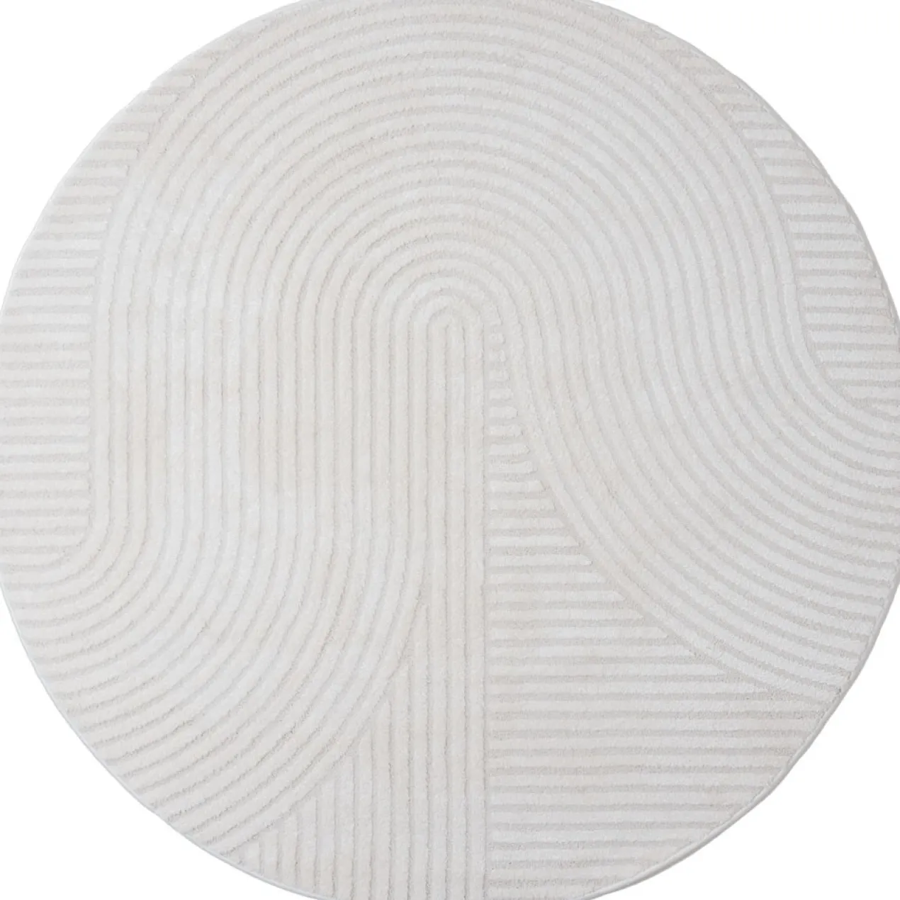 Vloerkleed Ella cream rond ø200 cm