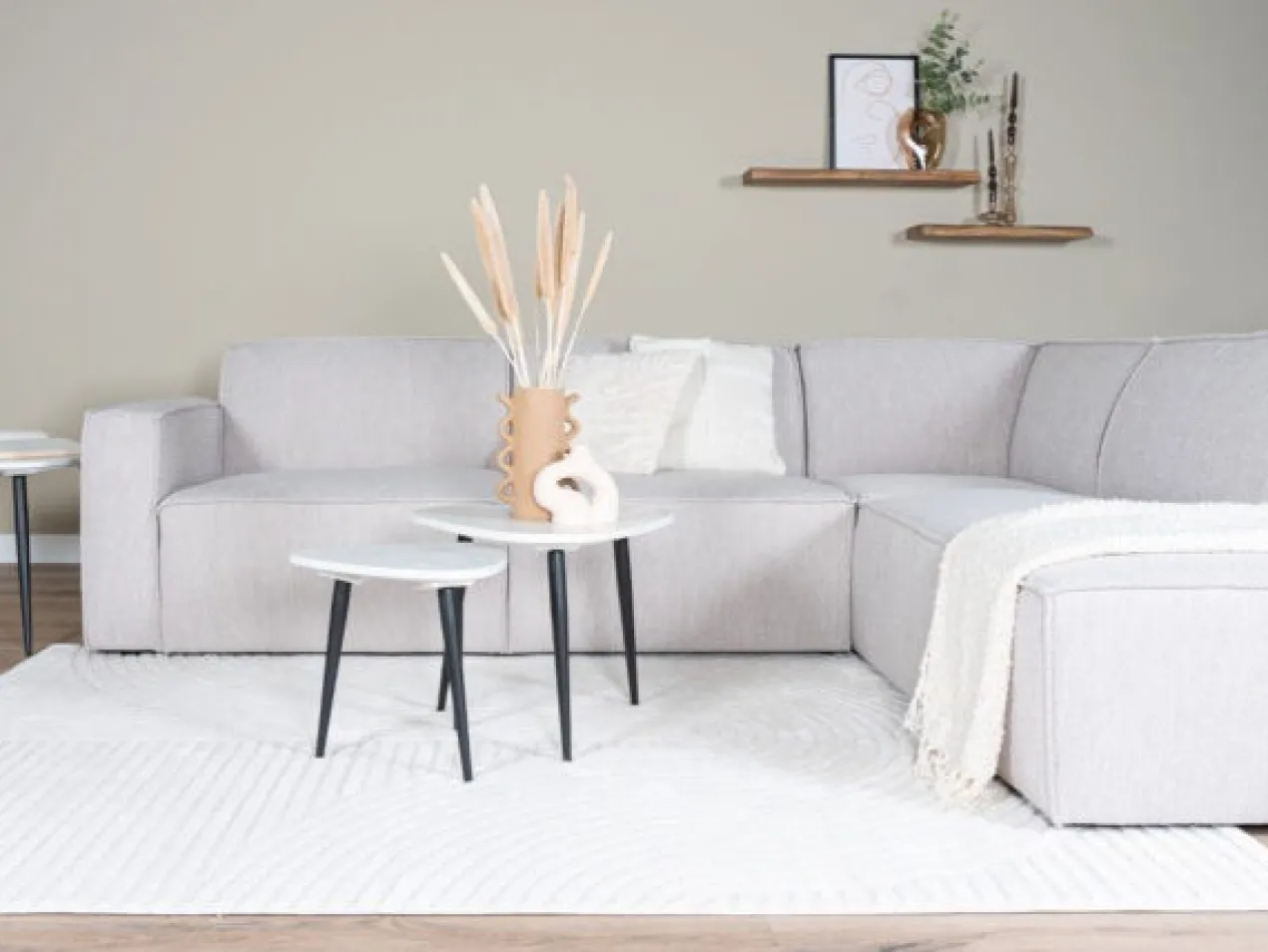 Vloerkleed Ella Cream 200 x 290 cm