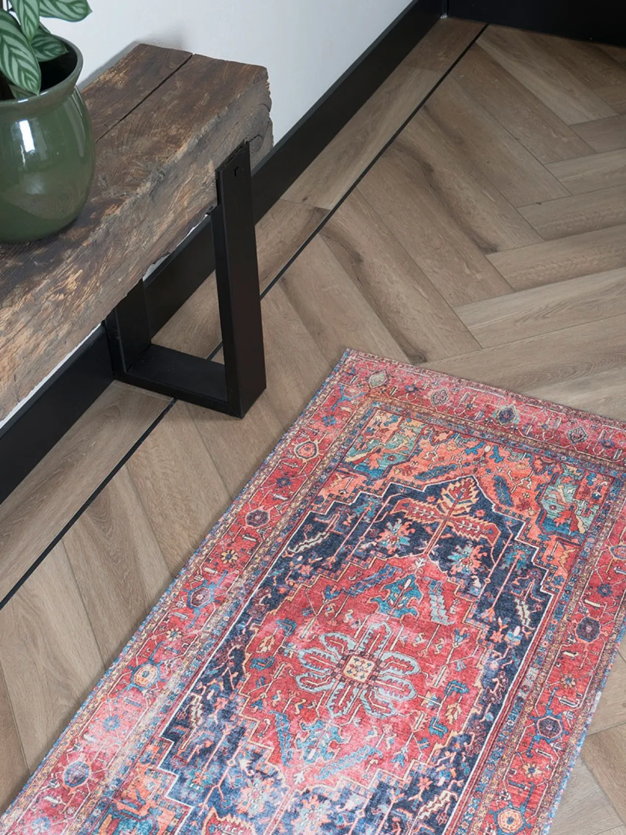 Vloerkleed Heris Red 01 - 160 x 230 cm