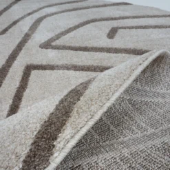 Vloerkleed Labyrint beige Ø240 cm