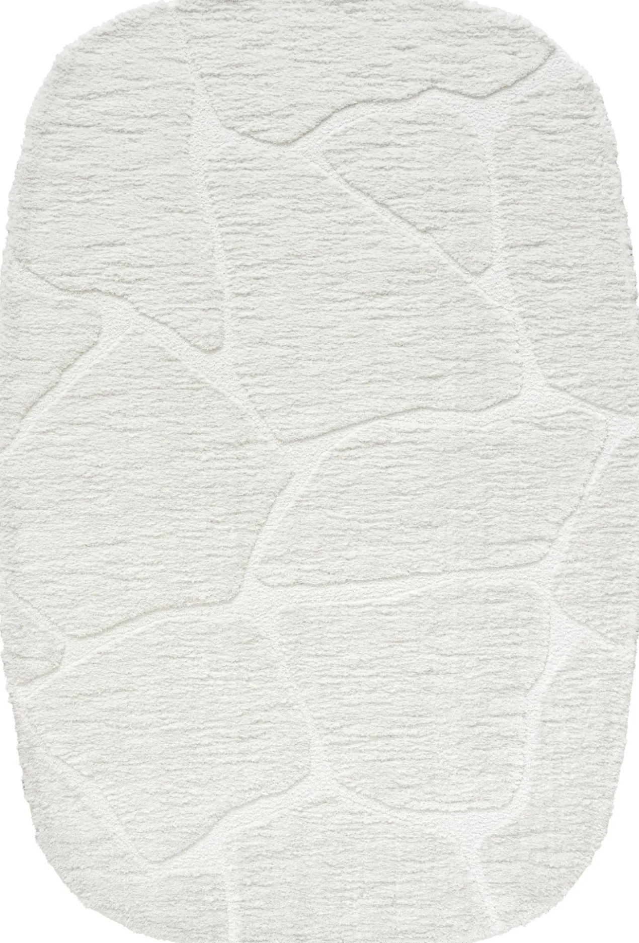 Vloerkleed Macy Creme - Rounded Corners 160 x 230 cm