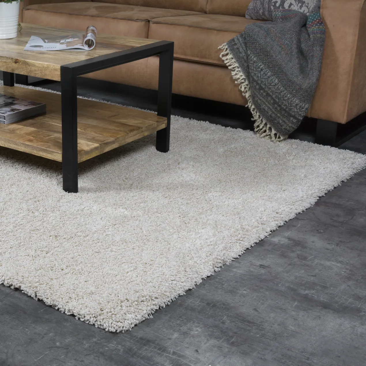 Vloerkleed Milano Creme 200x290 cm