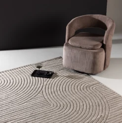 Vloerkleed Misha Bruin - 230 x 160 cm