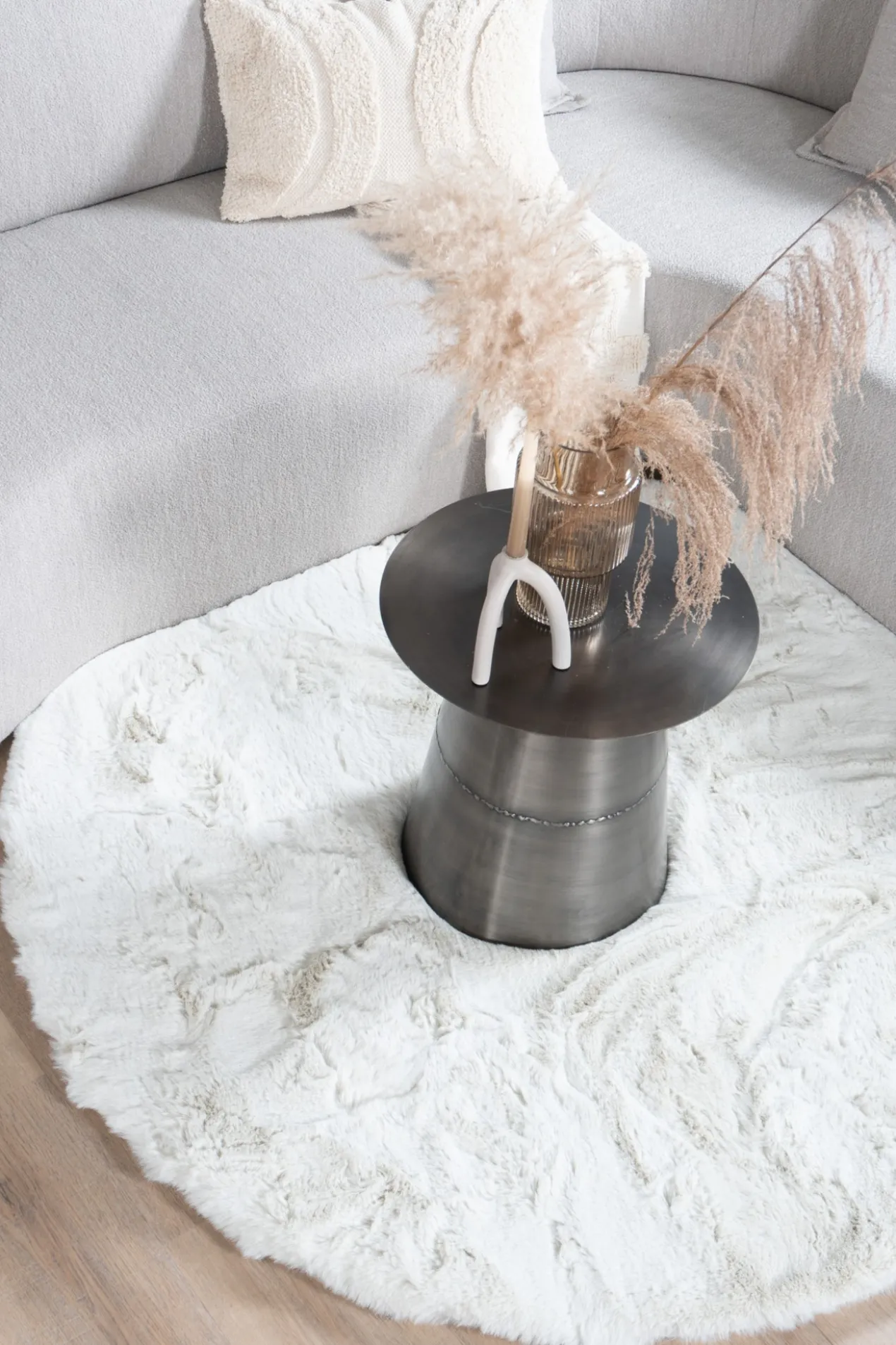 Vloerkleed Morbido Beige ø160 cm