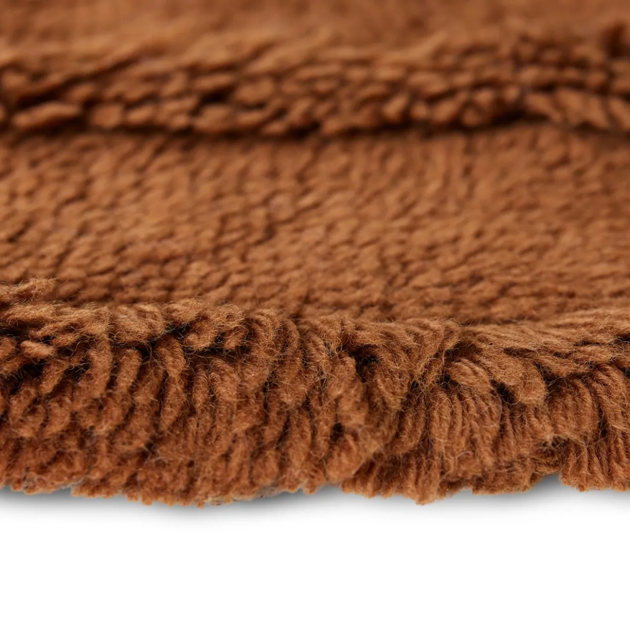 Vloerkleed Round Woolen Ø150 cm mahogany