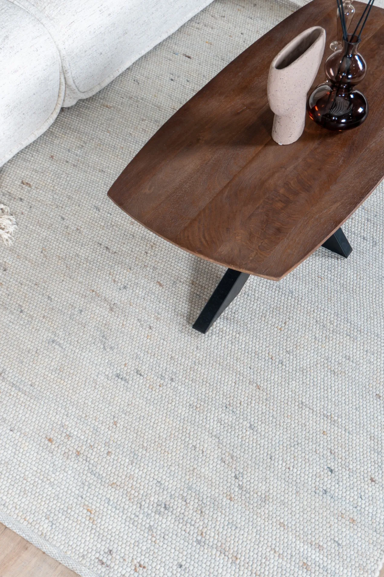 Vloerkleed Scott Beige 160 x 230 cm