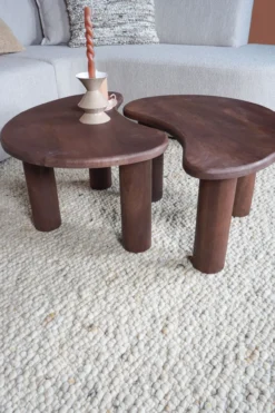 Vloerkleed Steve beige rond ø200 cm