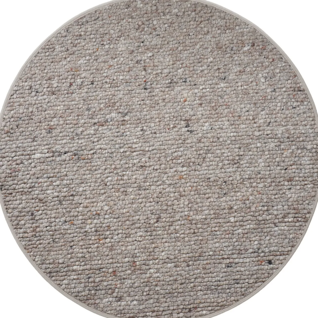 Vloerkleed Steve donker beige rond ø200 cm