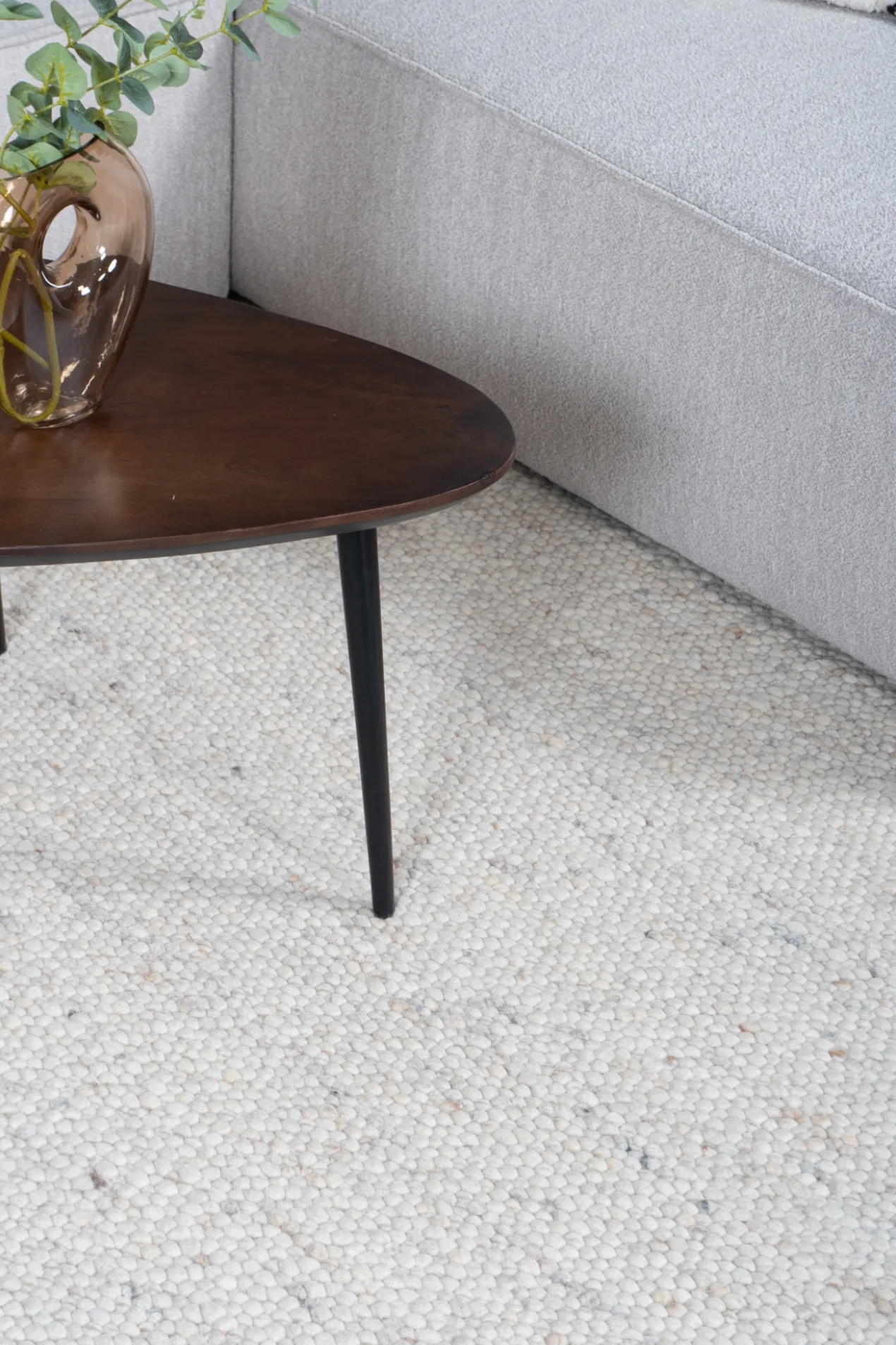Vloerkleed Stone beige 200 x 280 cm