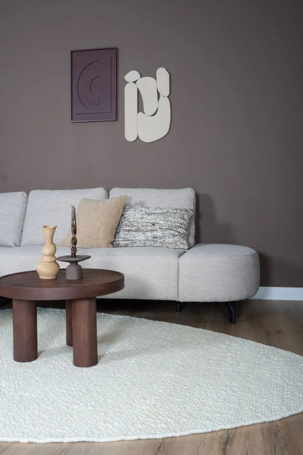 Vloerkleed Stone Kiezelvormig white 160x230 cm