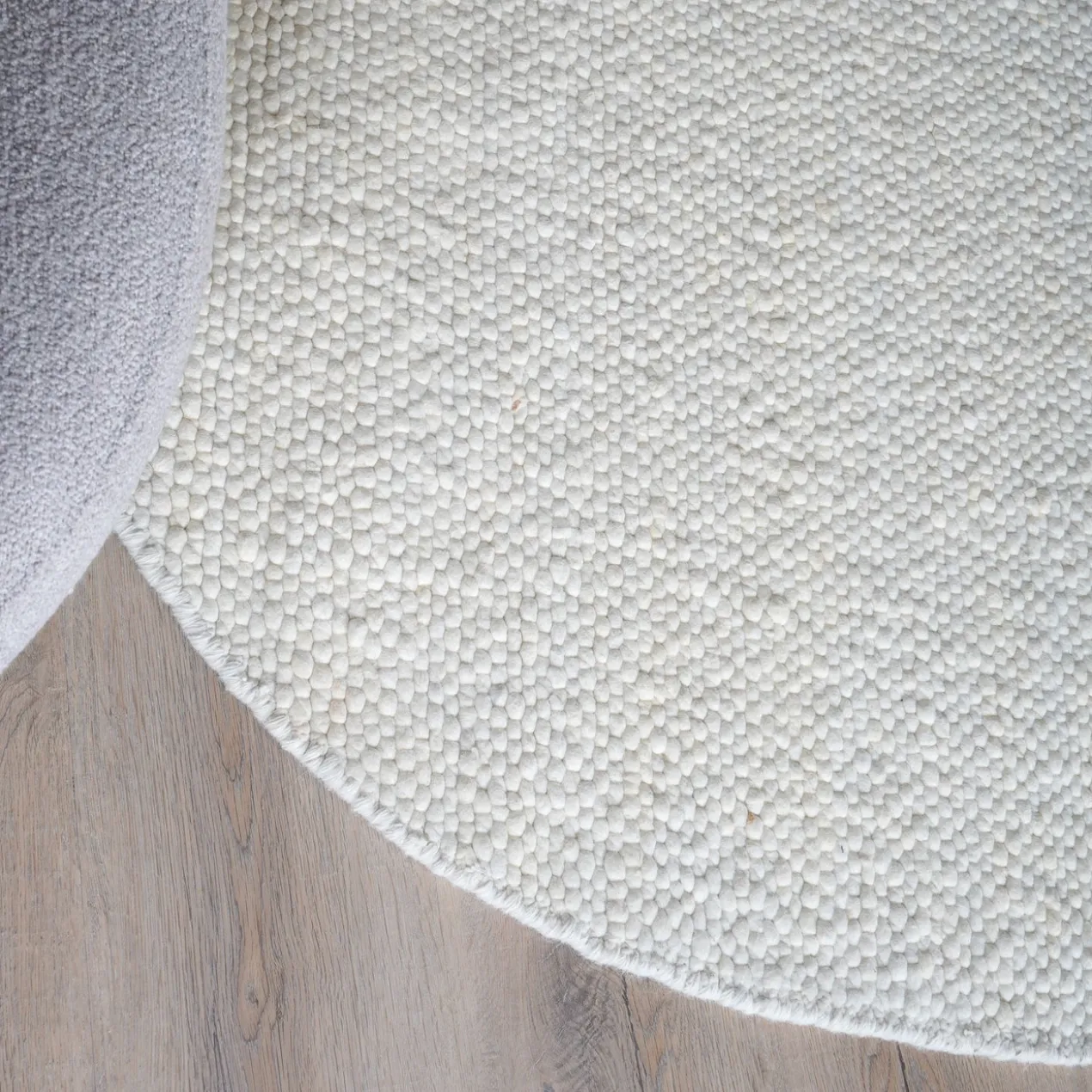 Vloerkleed Stone Kiezelvormig white 200x280 cm