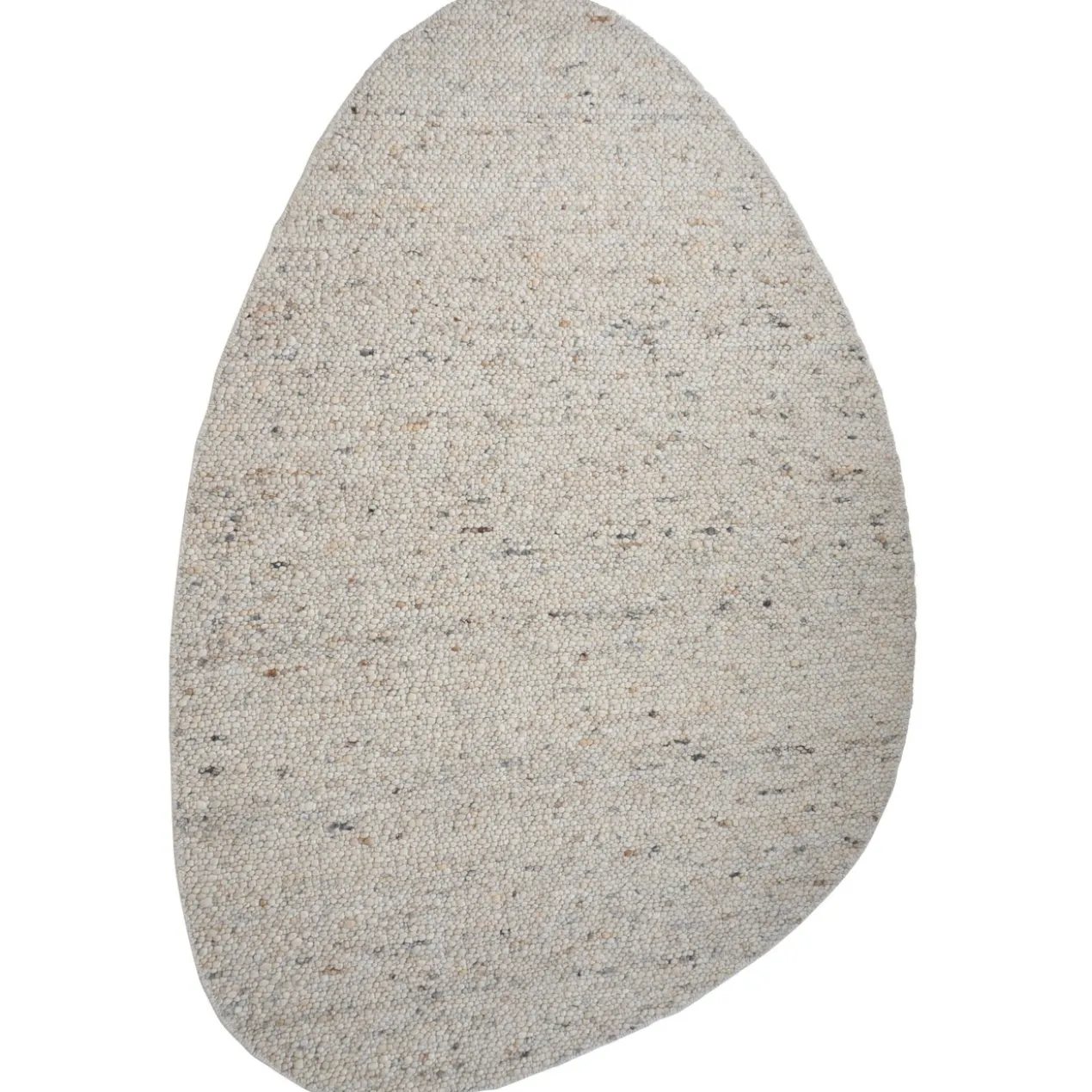 Vloerkleed Stone kiezelvormig beige 160 x 230 cm