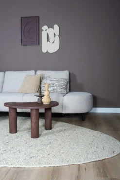 Vloerkleed Stone kiezelvormig beige 200 x 280 cm
