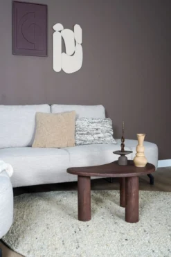 Vloerkleed Stone kiezelvormig beige 200 x 280 cm