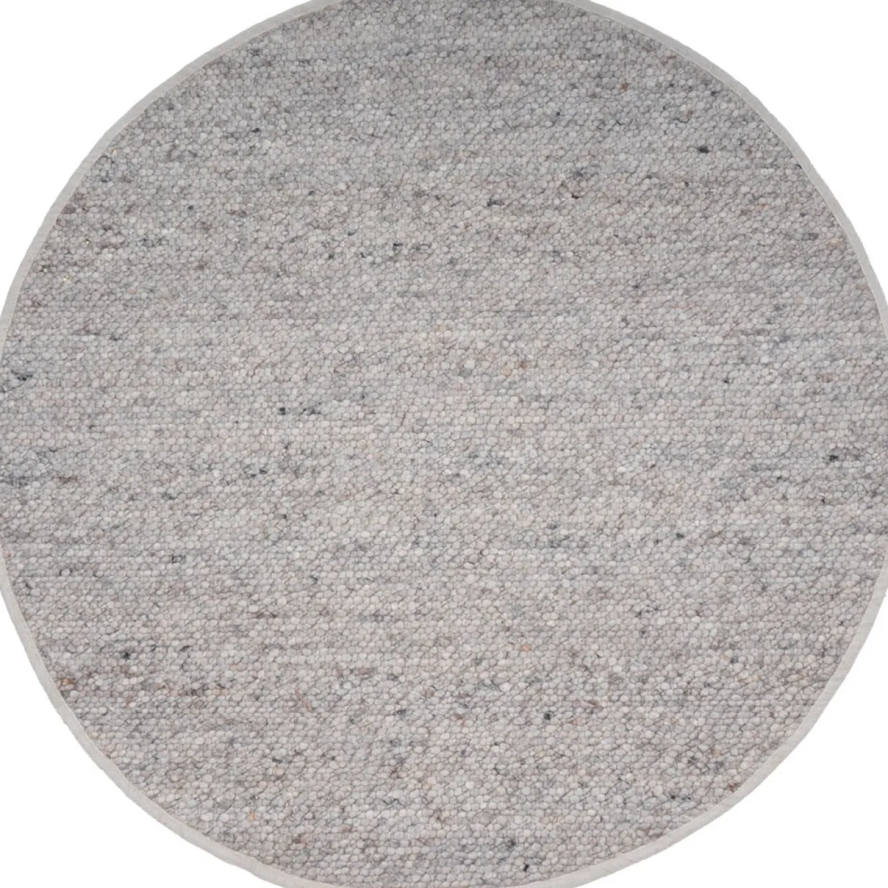 Vloerkleed Stone Licht Grijs - Rond ø200 cm