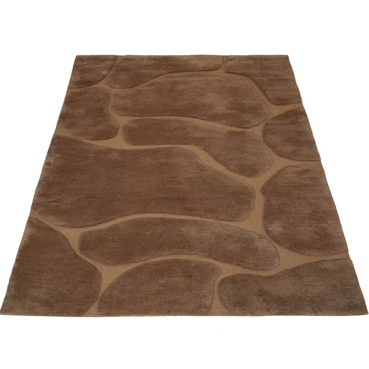 Vloerkleed Superior Berber burnt caramel 200x280 cm