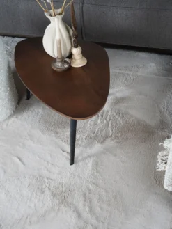 Vloerkleed Velluto Beige - Rond ø200 cm
