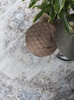 Vloerkleed Viola rond taupe ⌀160 cm