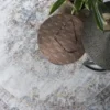 Vloerkleed Viola rond taupe ⌀120 cm