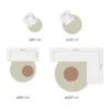 Vloerkleed Zumba Beige Rond ø160 cm