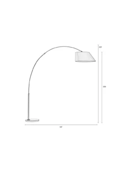 Vloerlamp Arc wit
