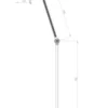 Vloerlamp Bolt 1 arm pure white