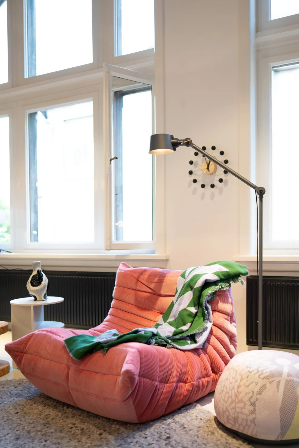 Vloerlamp Bolt Long 1 arm ash grey