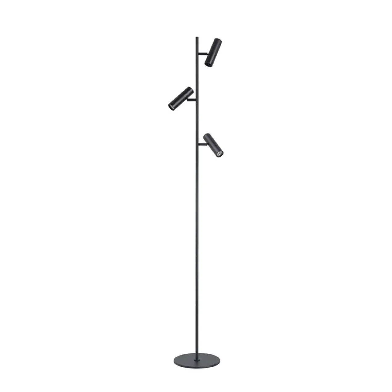 Vloerlamp Bram 3-lichts zwart