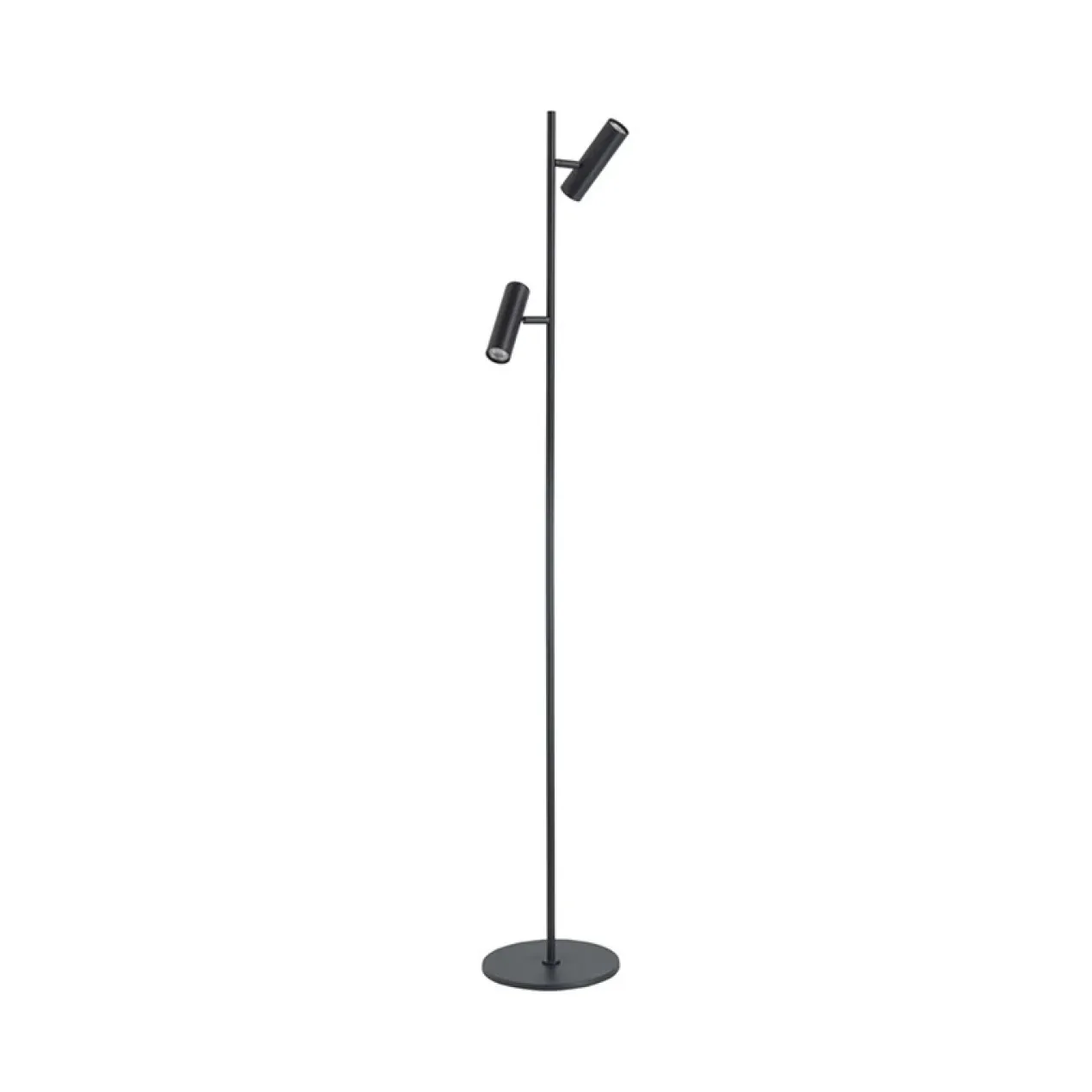 Vloerlamp Bram 2-lichts zwart