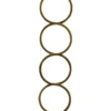 Vloerlamp Capri bronze + kap Cilinder 50x50x30cm Bouclé blanc ( witte binnenkant )