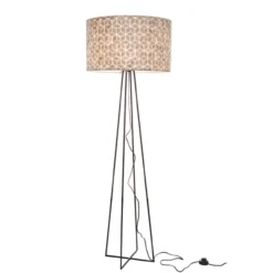 Vloerlamp Capri M Cubes white capiz