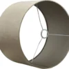 Vloerlamp Capri zwart + kap Cilinder 50x50x30cm Fendi velours taupe ( taupe binnenkant )