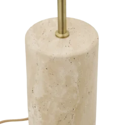 Vloerlamp Cheryl marmer zand Ø40 cm