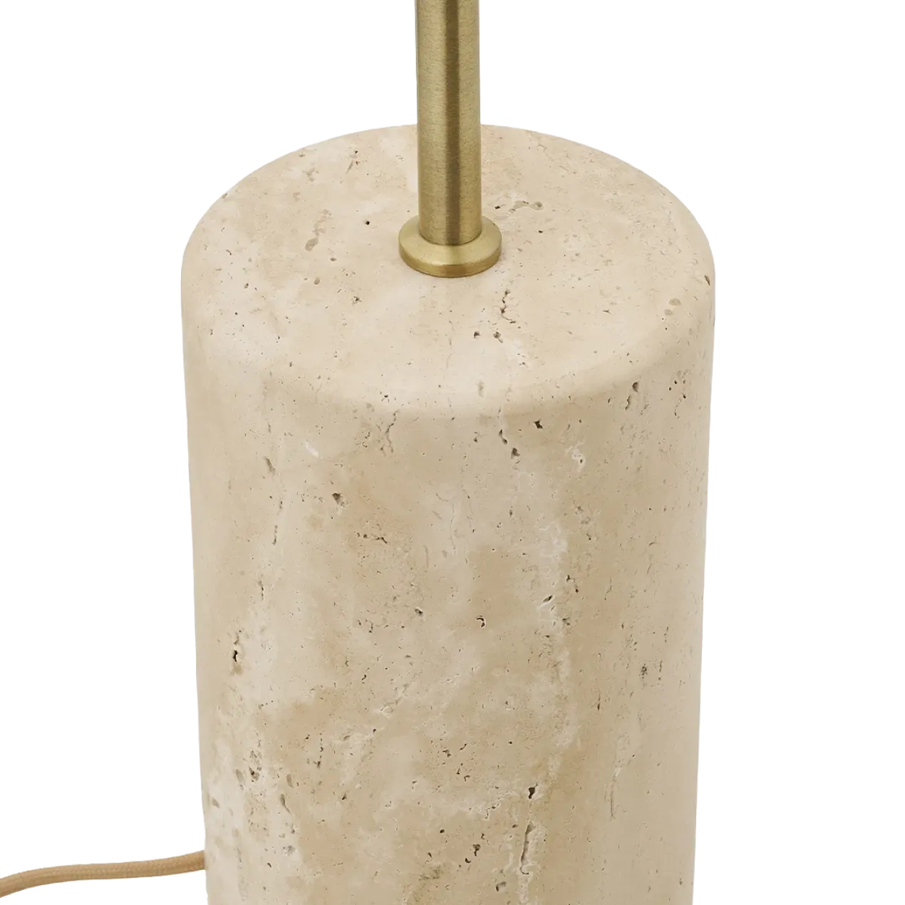 Vloerlamp Cheryl marmer zand Ø40 cm