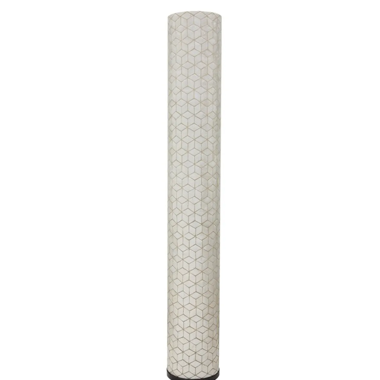 Vloerlamp cilinder cubes white capiz schelp 150 cm