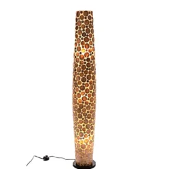 Vloerlamp cone coins gold capiz 200 cm