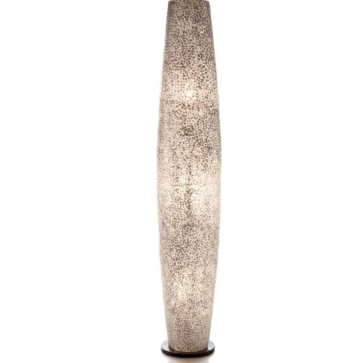 Vloerlamp Cone white capiz 150 cm