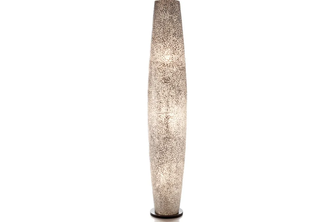 Vloerlamp Cone white capiz 200 cm