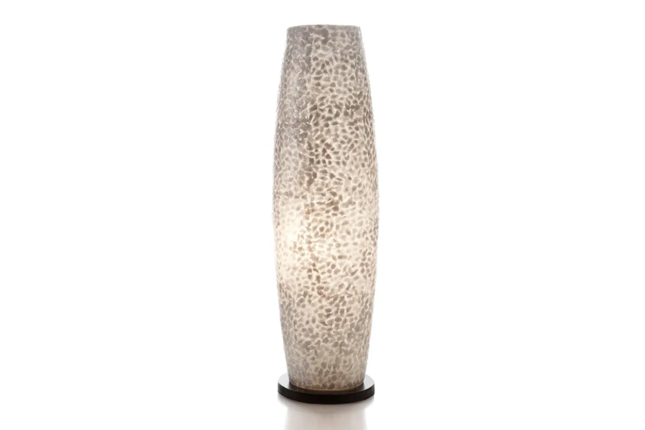 Vloerlamp Cone white capiz 70 cm