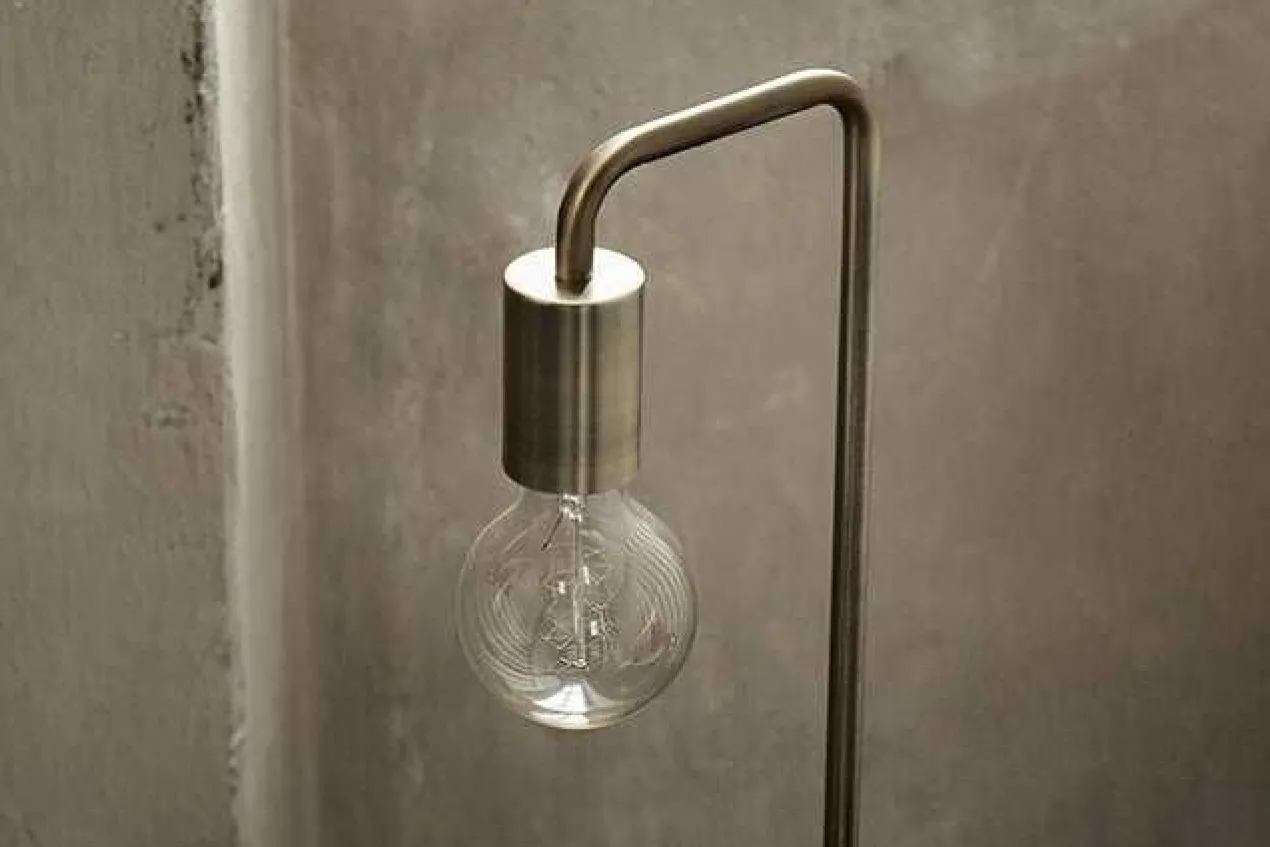 Vloerlamp cool antique brass