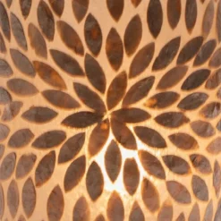Vloerlamp flower gold capiz vaas 150 cm