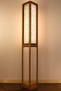 Vloerlamp Ginza cedar