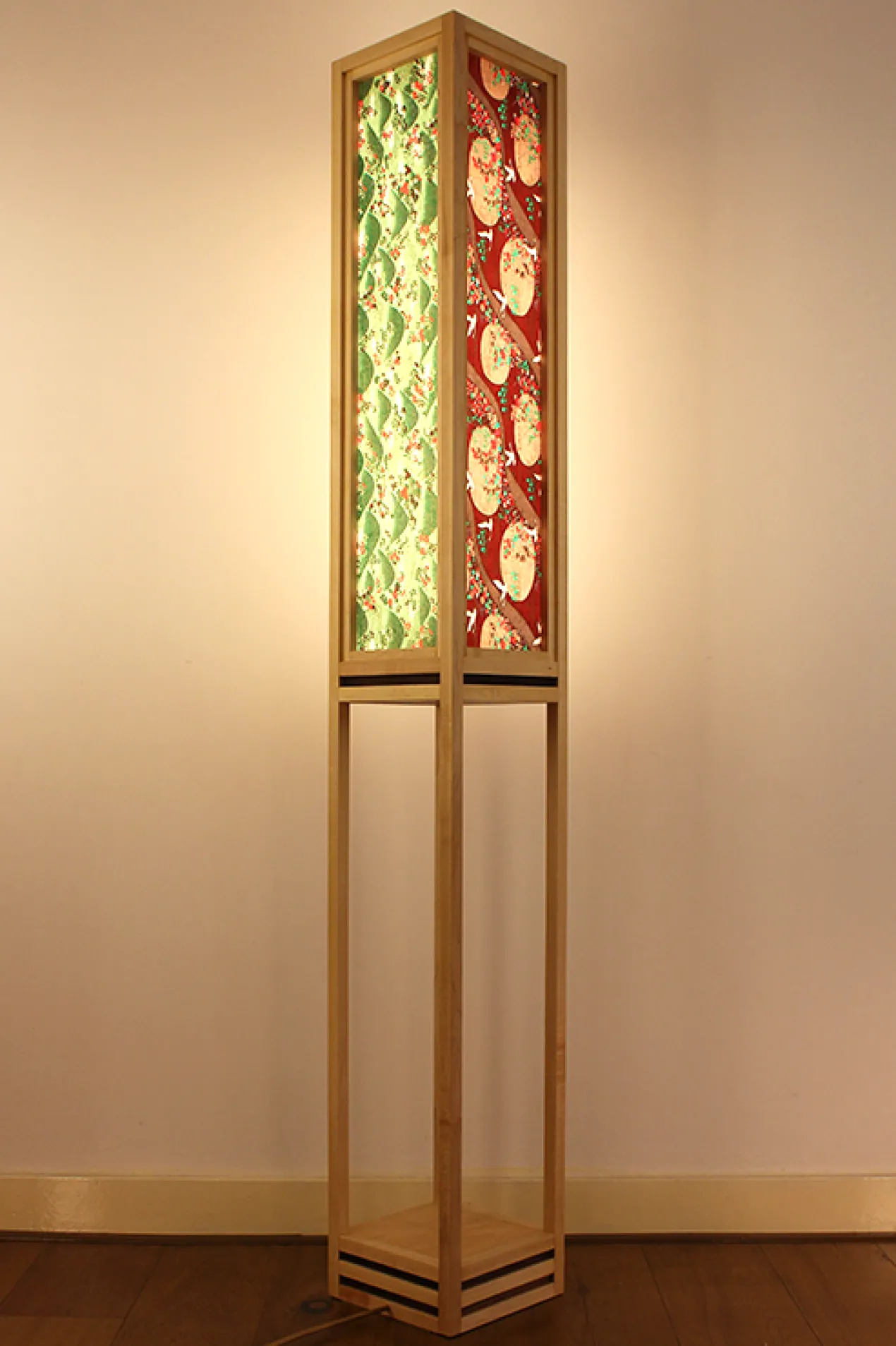 Vloerlamp Ginza maple